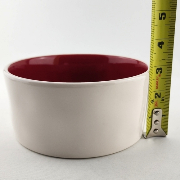 Rae Dunn Matching SANTA PAWS Marching Mug & Dog Bowl Set Large Letters White Red - Picture 15 of 15